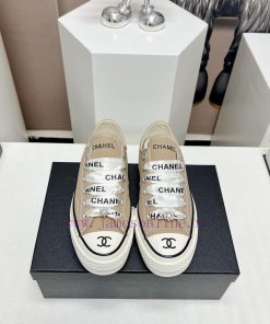 Top tierChanel C Home 2023 vs Spring/Summer Hot Canvas Leisure SeriesThick soled letter canvscu799av