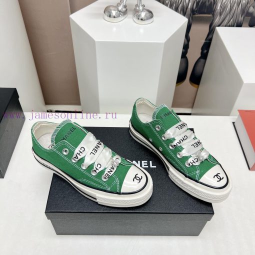 Top tierChanel C Home 2023 vs Spring/Summer Hot Canvas Leisure SeriesThick soled letter canv2lqgq9j2 - Image 3