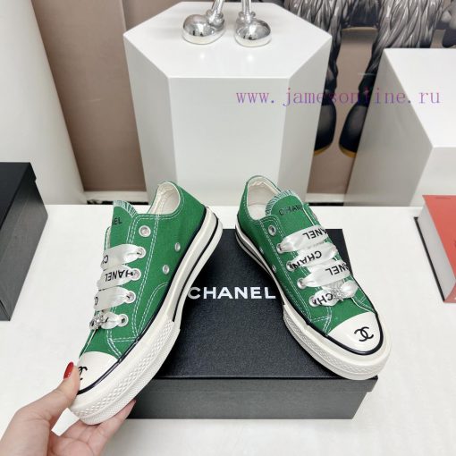 Top tierChanel C Home 2023 vs Spring/Summer Hot Canvas Leisure SeriesThick soled letter canv2lqgq9j2 - Image 5