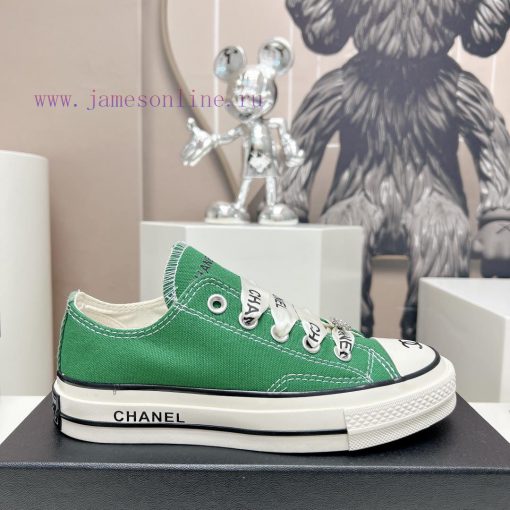 Top tierChanel C Home 2023 vs Spring/Summer Hot Canvas Leisure SeriesThick soled letter canv2lqgq9j2 - Image 6