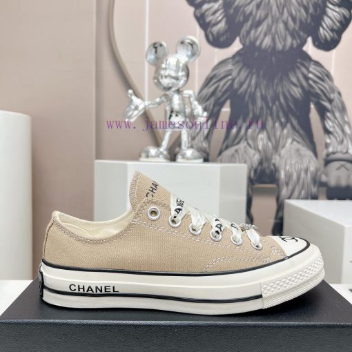 Top tierChanel C Home 2023 vs Spring/Summer Hot Canvas Leisure SeriesThick soled letter canvscu799av - Image 6