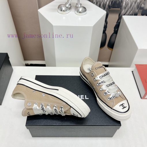 Top tierChanel C Home 2023 vs Spring/Summer Hot Canvas Leisure SeriesThick soled letter canvscu799av - Image 8