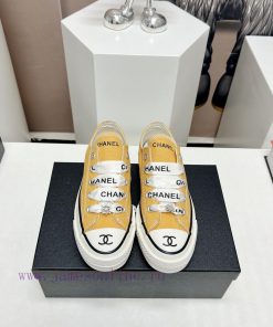Top tierChanel C Home 2023 vs Spring/Summer Hot Canvas Leisure SeriesThick soled letter canvrim26ah6