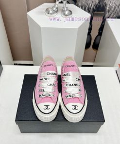 Top tierChanel C Home 2023 vs Spring/Summer Hot Canvas Leisure SeriesThick soled letter canvlsywfblw