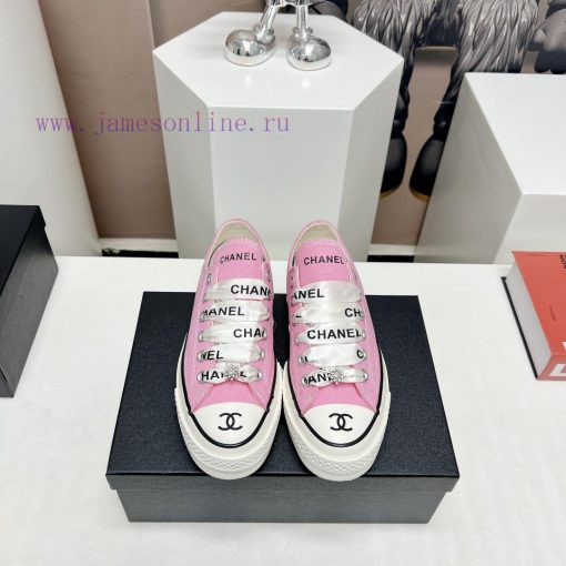 Top tierChanel C Home 2023 vs Spring/Summer Hot Canvas Leisure SeriesThick soled letter canvlsywfblw - Image 2