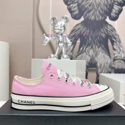 Top tierChanel C Home 2023 vs Spring/Summer Hot Canvas Leisure SeriesThick soled letter canvlsywfblw - Image 6