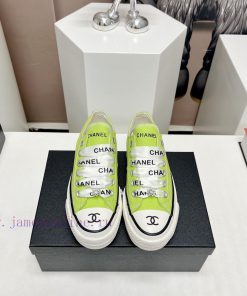 Top tierChanel C Home 2023 vs Spring/Summer Hot Canvas Leisure SeriesThick soled letter canvyo58pqlp