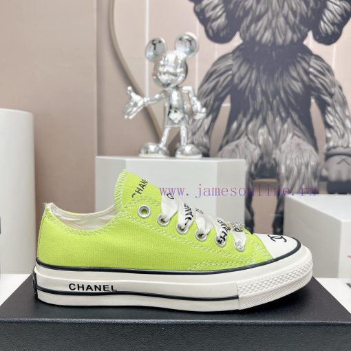 Top tierChanel C Home 2023 vs Spring/Summer Hot Canvas Leisure SeriesThick soled letter canvyo58pqlp - Image 6