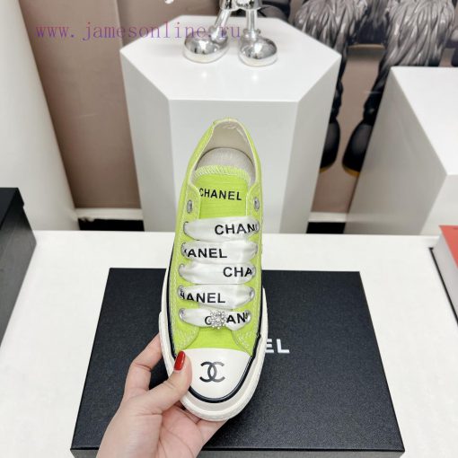 Top tierChanel C Home 2023 vs Spring/Summer Hot Canvas Leisure SeriesThick soled letter canvyo58pqlp - Image 7