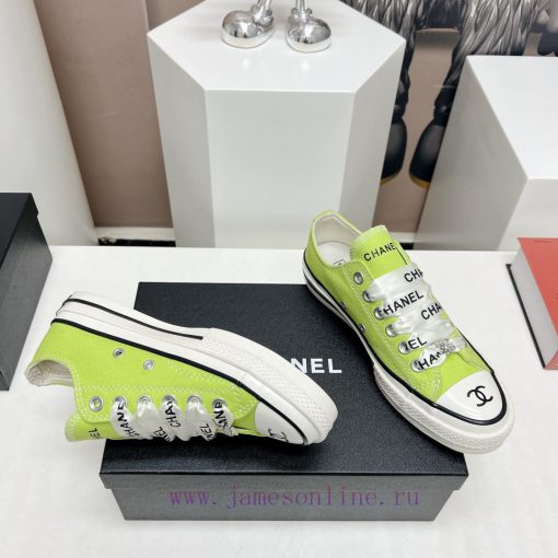 Top tierChanel C Home 2023 vs Spring/Summer Hot Canvas Leisure SeriesThick soled letter canvyo58pqlp - Image 8