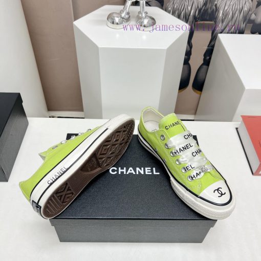 Top tierChanel C Home 2023 vs Spring/Summer Hot Canvas Leisure SeriesThick soled letter canvyo58pqlp - Image 10