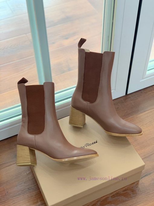 Gianvit Ross thick heeled short boots are a simple and versatile material with a sheepskin unqh5mep2 - Image 6