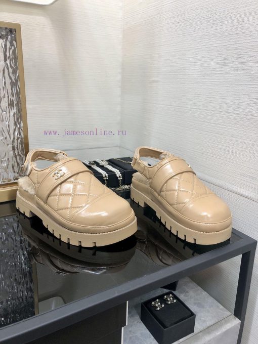 Chanel 2023 Autumn/Winter Velcro Hairy Sandals Hit [Rose] [Rose]Top quality, perfect details5yag02yf - Image 2