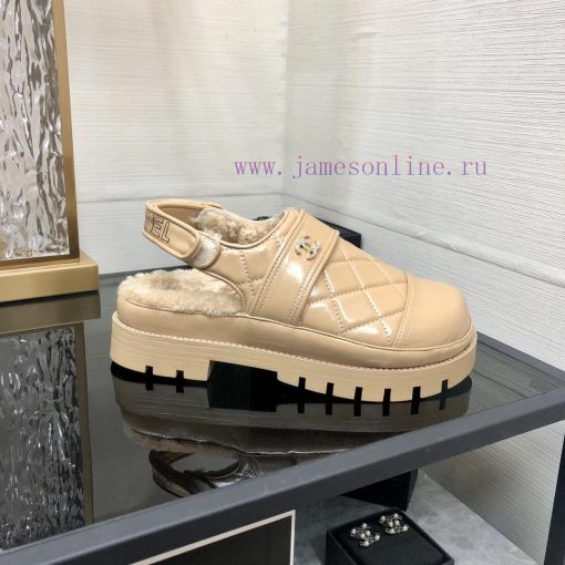 Chanel 2023 Autumn/Winter Velcro Hairy Sandals Hit [Rose] [Rose]Top quality, perfect details5yag02yf - Image 5