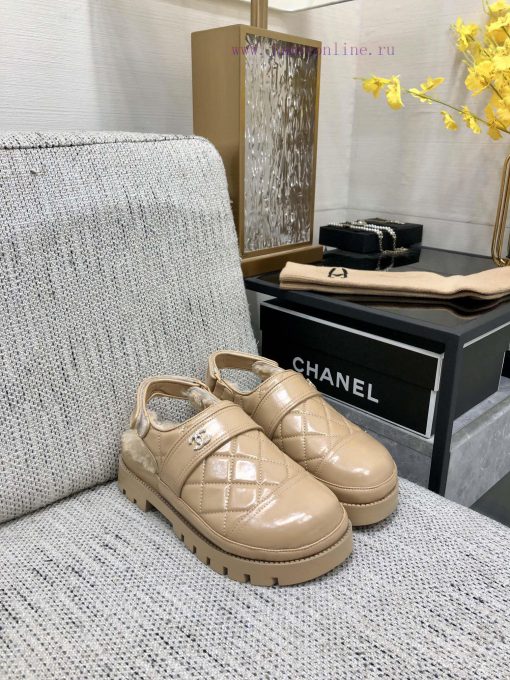 Chanel 2023 Autumn/Winter Velcro Hairy Sandals Hit [Rose] [Rose]Top quality, perfect details5yag02yf - Image 8