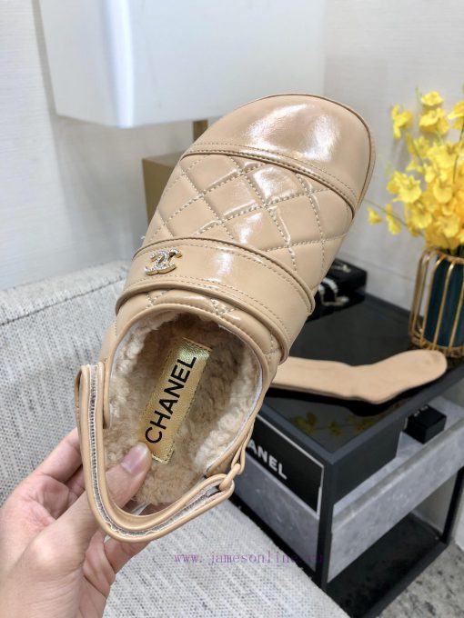 Chanel 2023 Autumn/Winter Velcro Hairy Sandals Hit [Rose] [Rose]Top quality, perfect details5yag02yf - Image 9