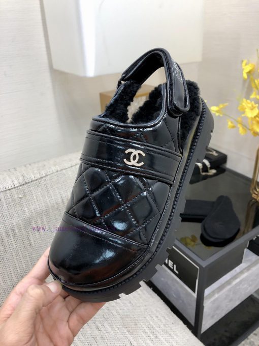 Chanel 2023 Autumn/Winter Velcro Hairy Sandals Hit [Rose] [Rose]Top quality, perfect details7wo0f7is - Image 10