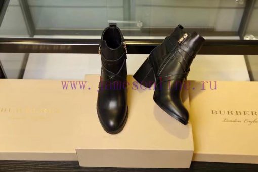 Burberry BURBERRY equestrian inspiration and ankle boots, selected smooth leather material, xi67zidb - Image 5