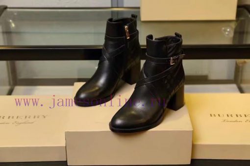 Burberry BURBERRY equestrian inspiration and ankle boots, selected smooth leather material, xi67zidb - Image 6