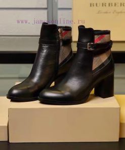 Burberry BURBERRY equestrian inspiration and ankle boots, selected smooth leather material, n22yf9ek