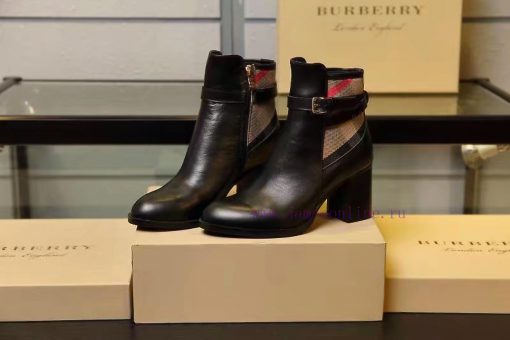 Burberry BURBERRY equestrian inspiration and ankle boots, selected smooth leather material, n22yf9ek - Image 2