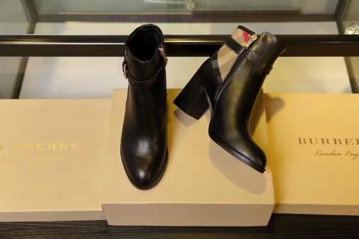 Burberry BURBERRY equestrian inspiration and ankle boots, selected smooth leather material, n22yf9ek - Image 3