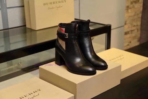 Burberry BURBERRY equestrian inspiration and ankle boots, selected smooth leather material, n22yf9ek - Image 4