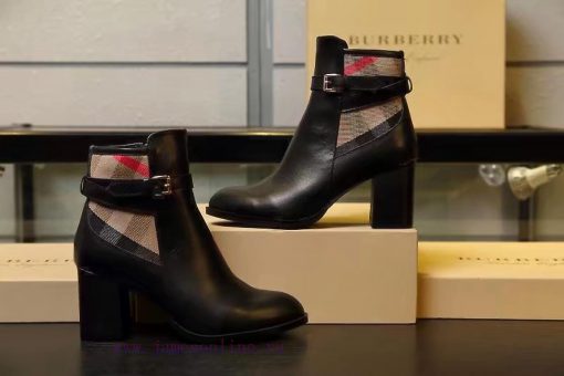 Burberry BURBERRY equestrian inspiration and ankle boots, selected smooth leather material, n22yf9ek - Image 7