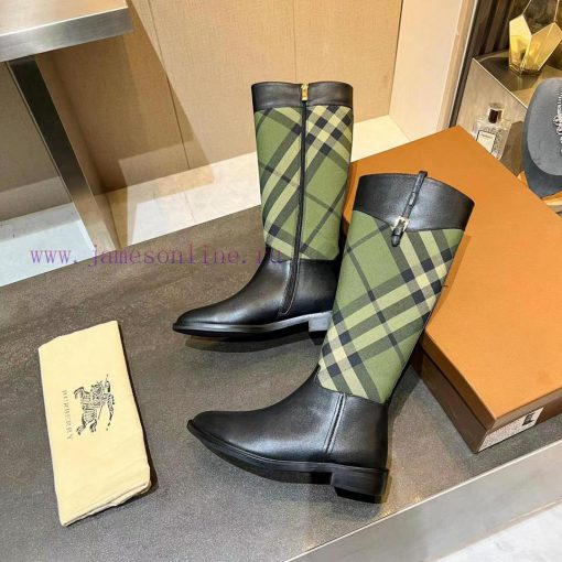 , using Burberry's classic checkered fabric with imported top layer cowhide fabric, tkoefjqj1 - Image 3