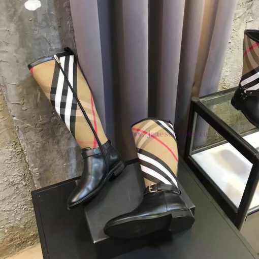 , using Burberry's classic checkered fabric with imported top layer cowhide fabric, tyl353d9p - Image 2