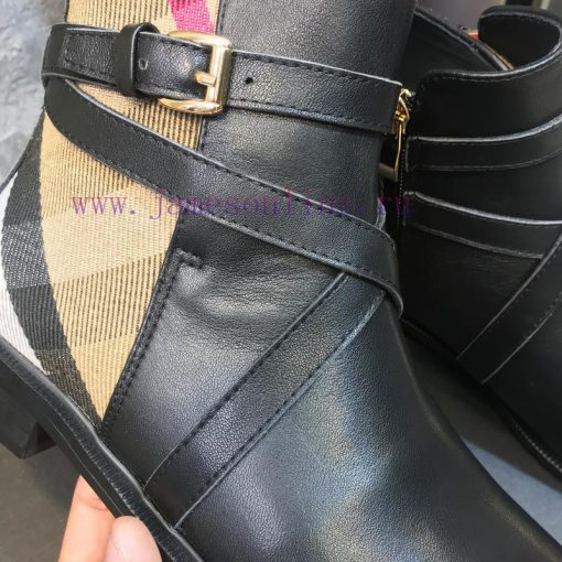 Paired with Bajia's unique checkered style, the shoe upper is made of top-grade cowhide and 8sk156vu - Image 7