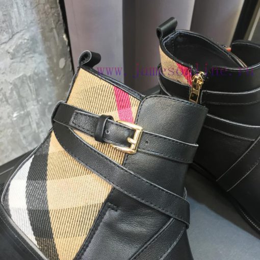 Paired with Bajia's unique checkered style, the shoe upper is made of top-grade cowhide and 8sk156vu - Image 8