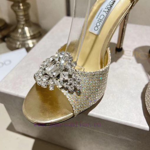 Jimmy Coo is a simple, elegant, and fashionable pair of sandalsOne button high-heeled sandalrvlm9kpl - Image 8