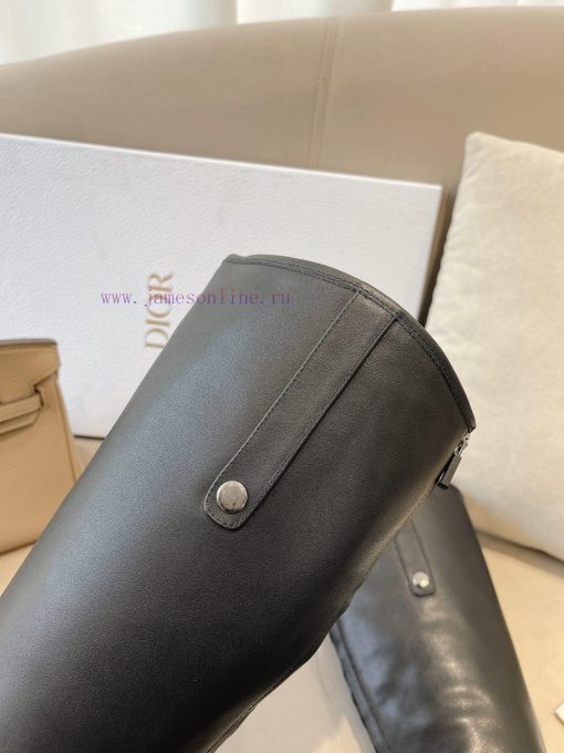 Dior 2023 Autumn/Winter Fashion High End Collection D-FOLK Rear Zipper Women's Short Boots B3f6mqxiy - Image 10