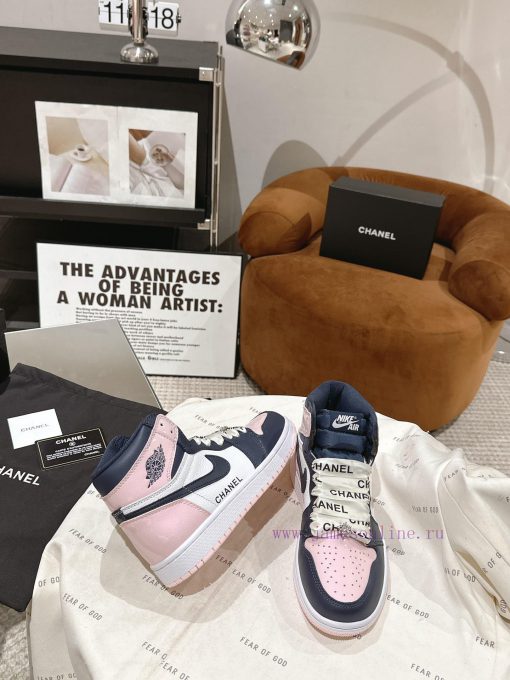 Chanel * L 2023 Chanel Nike CollaborationClassic last shape+jumping color blocking design, fhp5v283k - Image 4