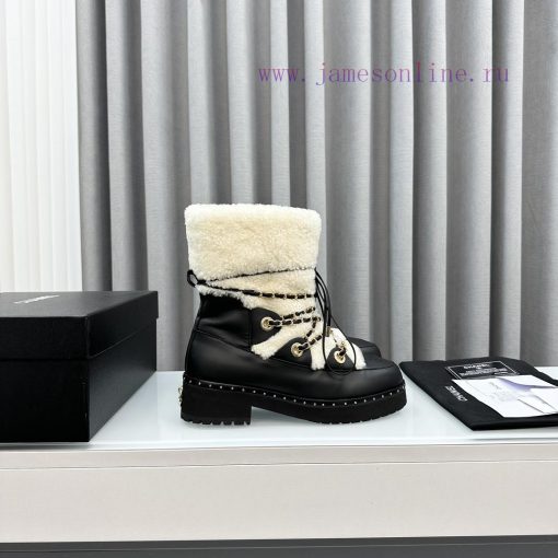 2023 Chanel short boots, a must-have item for autumn and winter this seasonChanel Autumn/Winjz884n26 - Image 4