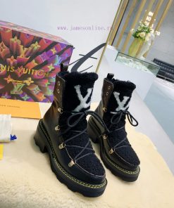 LV Top Quality L+Vfw20 New Arrival~Lvjia Autumn/Winter Fur Integrated Short BootsBeaubourg a6p3czfxt