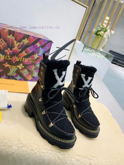 LV Top Quality L+Vfw20 New Arrival~Lvjia Autumn/Winter Fur Integrated Short BootsBeaubourg a6p3czfxt - Image 2