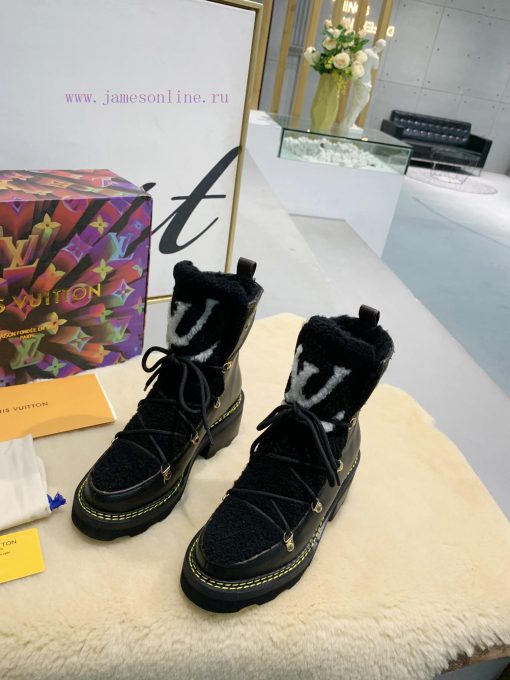 LV Top Quality L+Vfw20 New Arrival~Lvjia Autumn/Winter Fur Integrated Short BootsBeaubourg a6p3czfxt - Image 3
