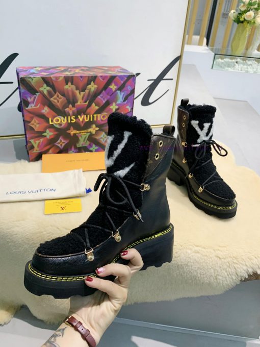 LV Top Quality L+Vfw20 New Arrival~Lvjia Autumn/Winter Fur Integrated Short BootsBeaubourg a6p3czfxt - Image 4