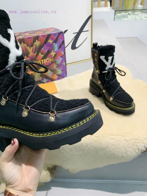 LV Top Quality L+Vfw20 New Arrival~Lvjia Autumn/Winter Fur Integrated Short BootsBeaubourg a6p3czfxt - Image 7