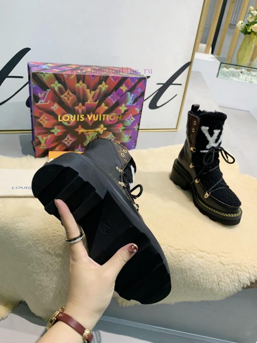LV Top Quality L+Vfw20 New Arrival~Lvjia Autumn/Winter Fur Integrated Short BootsBeaubourg a6p3czfxt - Image 9