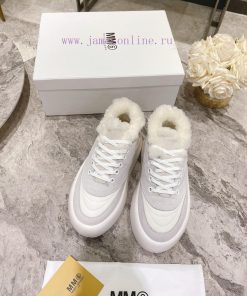 Maison Margiela ®  New autumn and winter model MM6 thick soled height increasing fur low top3fnew739