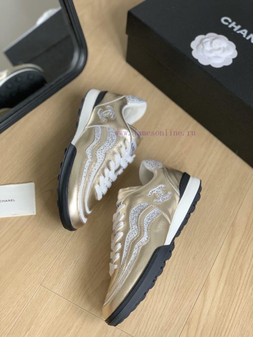 Chanel 23B new double C rhinestone sneakersOriginal leather upper, original rhinestone hot splqbro71 - Image 10