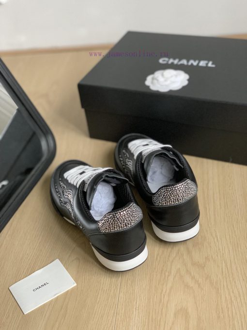 Chanel 23B new double C rhinestone sneakersOriginal leather upper, original rhinestone hot ssgotpfpy - Image 4