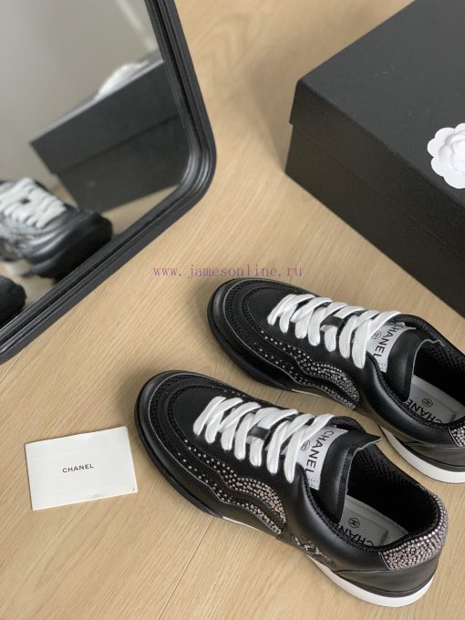 Chanel 23B new double C rhinestone sneakersOriginal leather upper, original rhinestone hot ssgotpfpy - Image 8