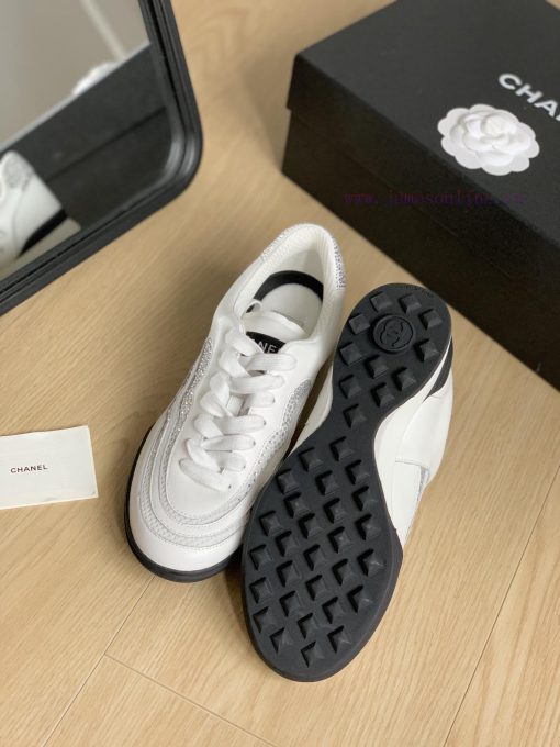 Chanel 23B new double C rhinestone sneakersOriginal leather upper, original rhinestone hot scij1vlbf - Image 6