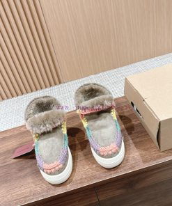 MOU Eskimo autumn and winter snow boots have a primitive and cute appearance, with pure handv52x741n