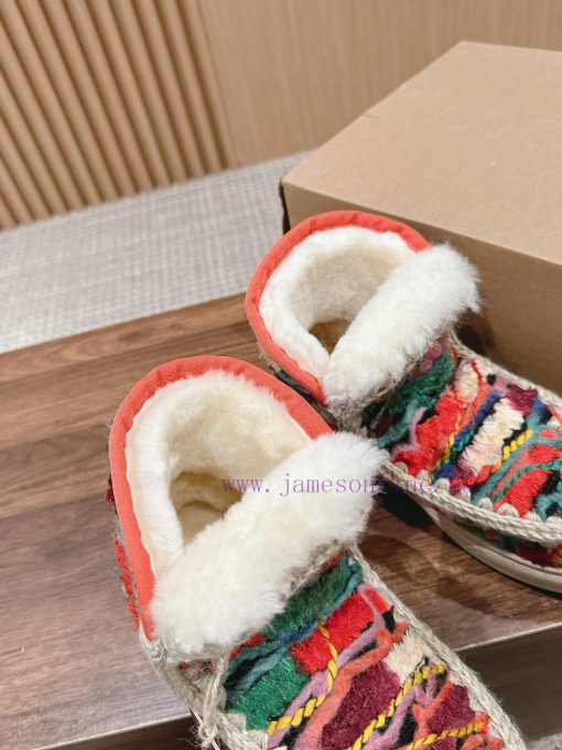 MOU Eskimo autumn and winter snow boots have a primitive and cute appearance, with pure handbvch4wg3 - Image 7