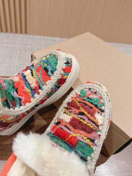 MOU Eskimo autumn and winter snow boots have a primitive and cute appearance, with pure handbvch4wg3 - Image 8